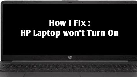 hp laptop won't turn on|More.